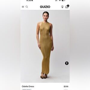 Guizio Gold Odette Dress